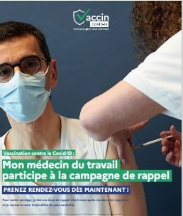 Affiche participation médecin du travail campagne de rappel